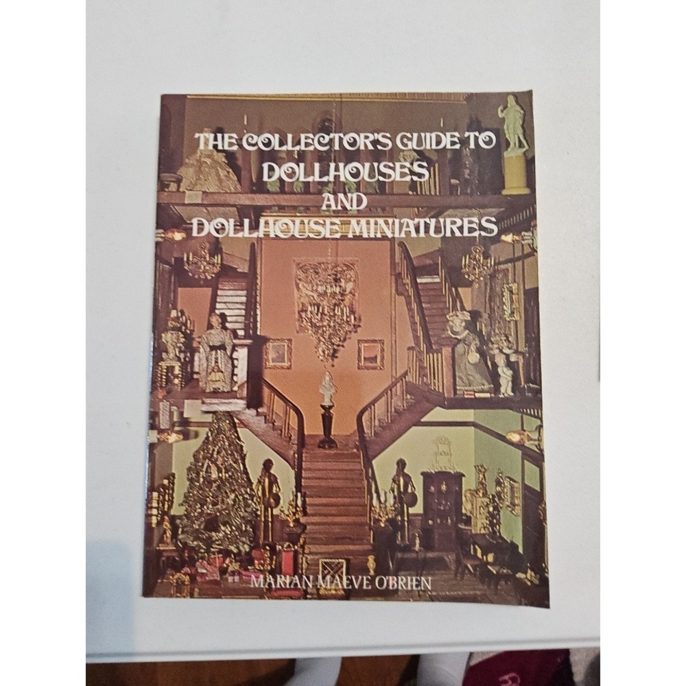 Vintage Hawthorn Books Collector's Guide To Dollhouses & Miniatures Brown
